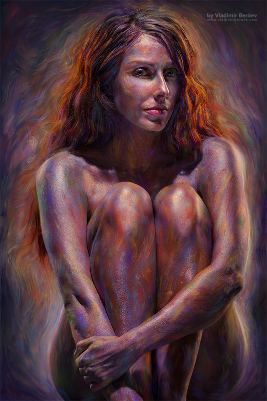 арт-ню, Владимир Бероеа, Vladimir Beroev, ню, nude, boduart, фотосессия, beauty, бьюти, бодиарт, голая, naked, фотосет #Paintude. Scene 8 фото превью