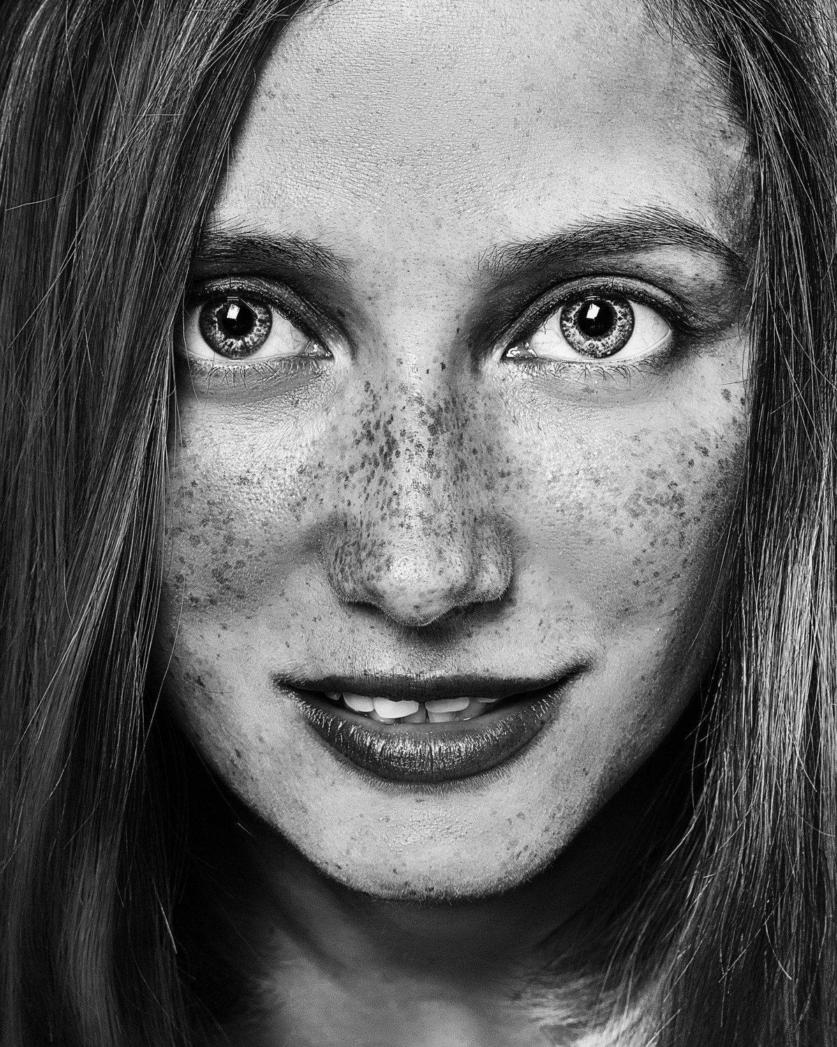 портрет, женщина, монохром, Алексей Школдин