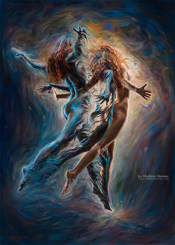 арт-ню, Владимир Бероеа, Vladimir Beroev, ню, nude, boduart, фотосессия, beauty, бьюти, бодиарт, голая, naked, фотосет #Paintude. Scene 9. Rebirth фото превью