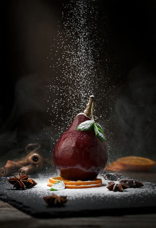 десерт пьяная груша Пьяная груша фото превью