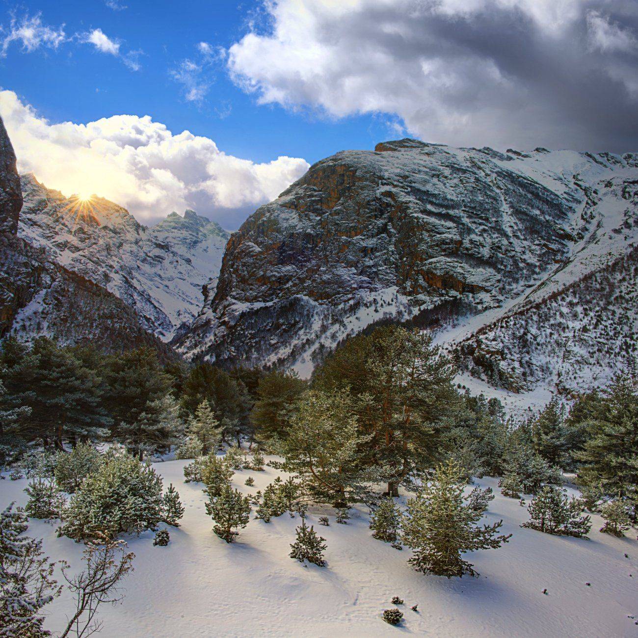 зима,горы,снег,пейзаж,уштулу,кбр, Елена Брежицкая