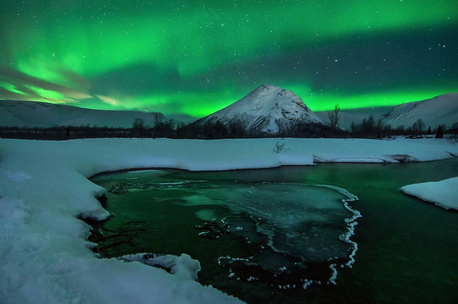 сияние, хибины, кольский, кировск, ночь, зима, аврора, Григорий Ильин