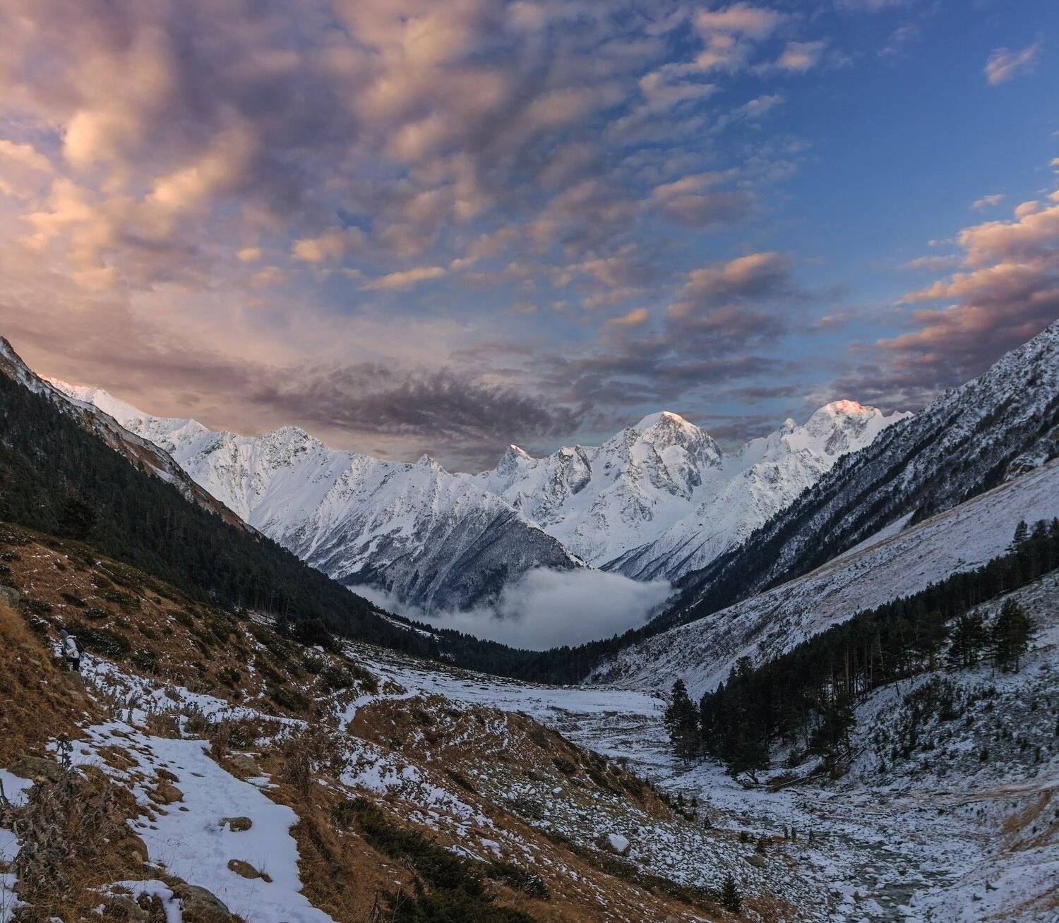 горы, закат, кавказ, Эстелла