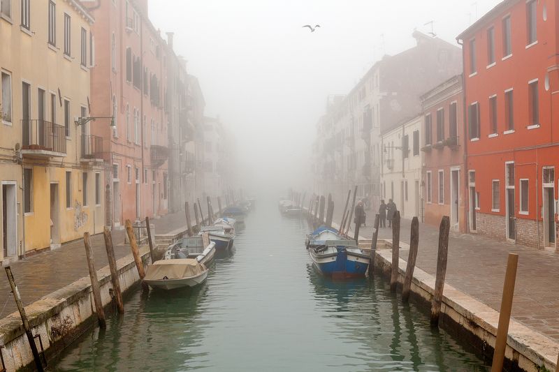 italy, venice, fog, city, cityscape, Venice фото превью