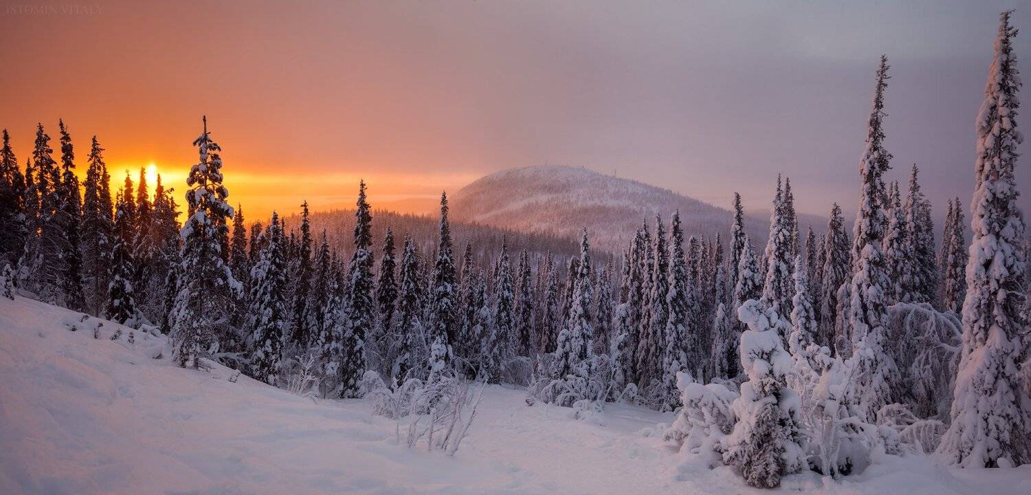 пейзаж,кольский,горы,север,закат,панорама,свет, Виталий Истомин