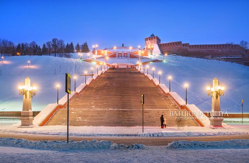 Чкаловская лестница в Нижнем Новгороде