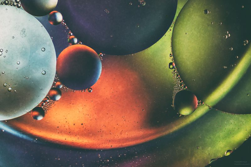 макро, масло, вода, капли, macro, oil, water, drops, *** фото превью