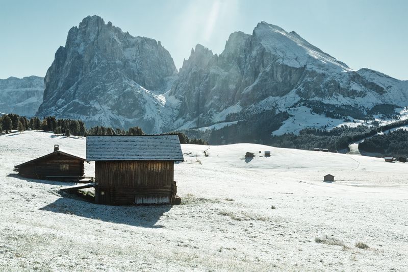 горы; лес; зима; туризм Winter Wonderland фото превью