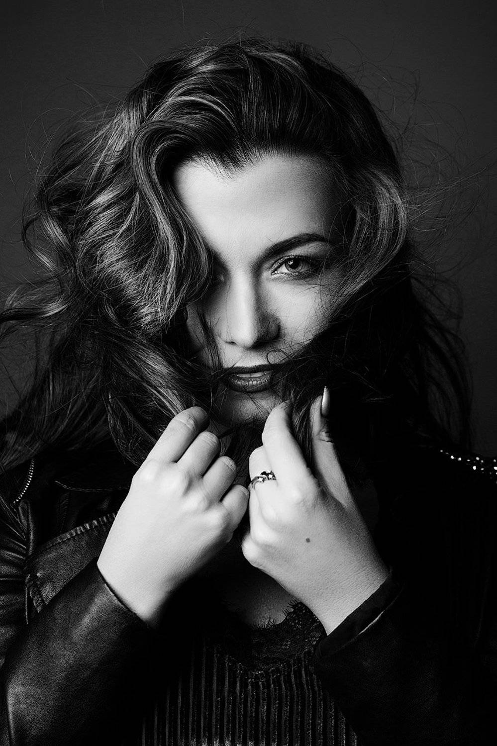 красивая, женщина, чб, черно-белая фотография, портрет, блондинка, Дарья Комарова