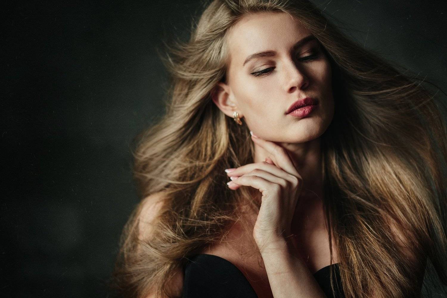 студия, девушка, свет, красота, волосы, Александр Потапкин