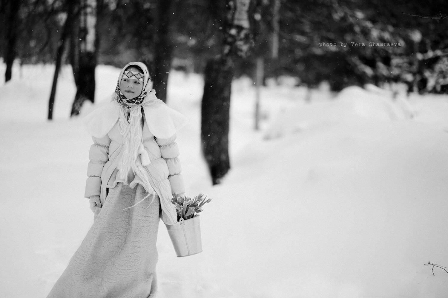 тюльпаны зима славянский стиль , Вера Шамраева