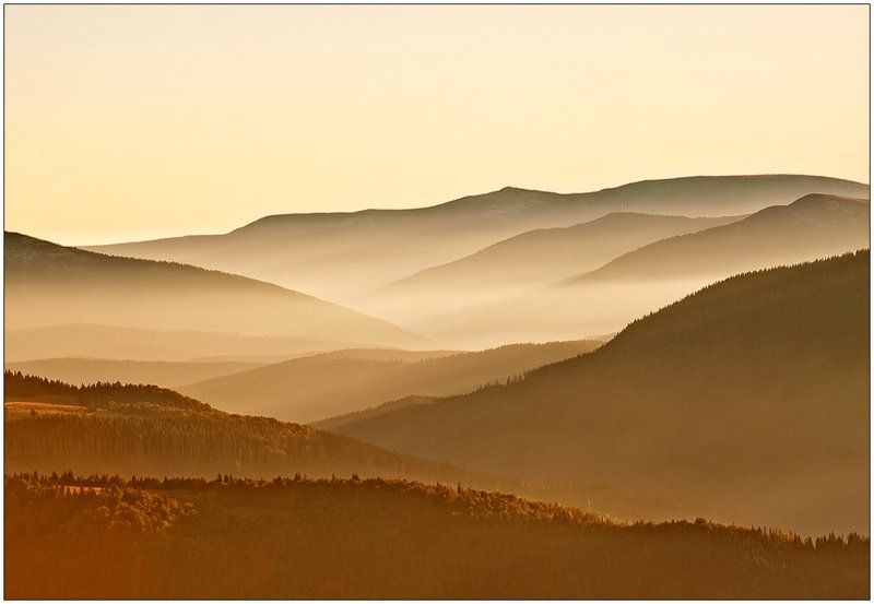горы,рассвет,туман,свет начало... фото превью
