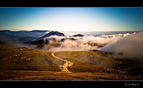 Down, into the valley