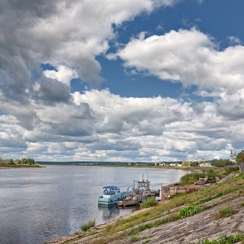 набережная, , сухоны, в, великом, устюге Набережная  Сухоны в Великом Устюге фото превью