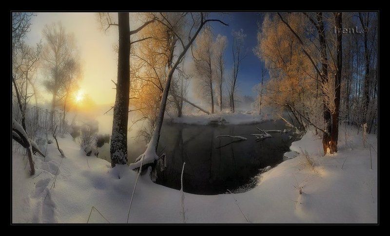 на зимней реке фото превью