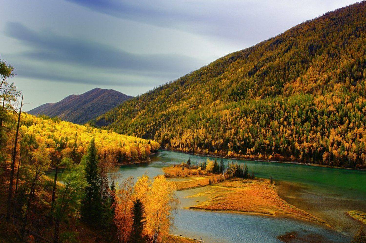 china,xinjiang,altay,river,autumn, Eric Yang