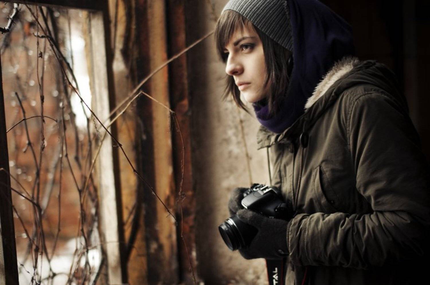 девушка, портрет, фотоаппарат, canon, nikon, Кузьмичёв Даниил