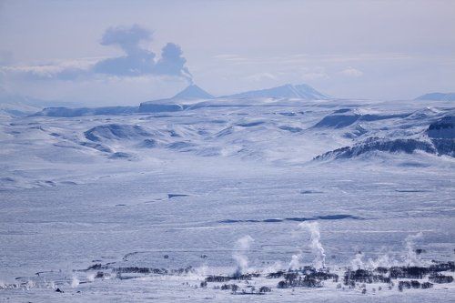 Над просторами Камчатки