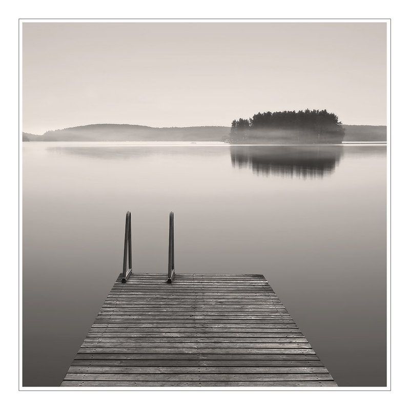 пейзаж, озеро, финляндия, утро meditation фото превью