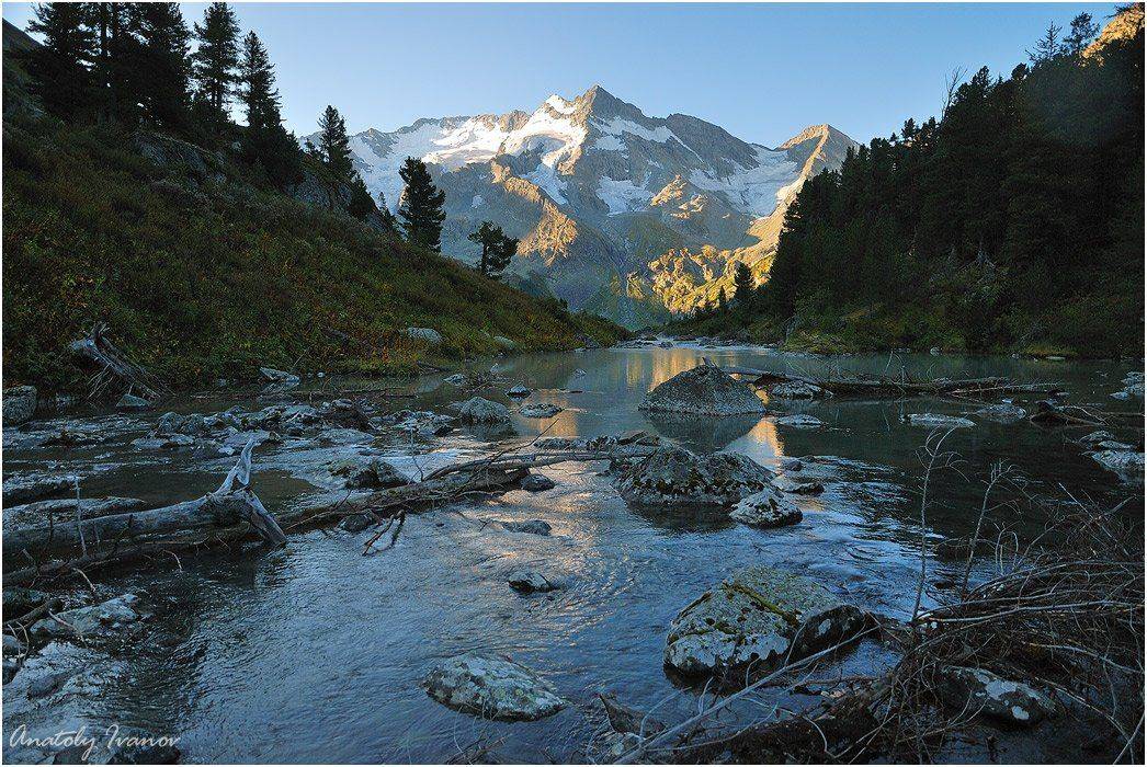 горный алтай, катуньский хребет, мультинские озера, озеро поперечное, Анатолий Иванов