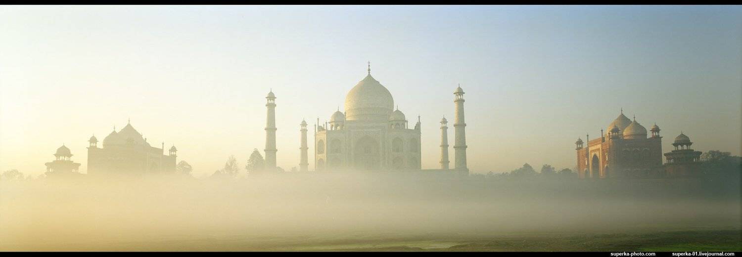 тадж-махал, индия, агра, туман, рассвет, Павел Супрун