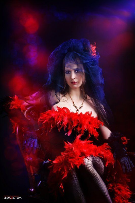 девушка,портрет,краски да гори оно все ярким пламенем.... фото превью