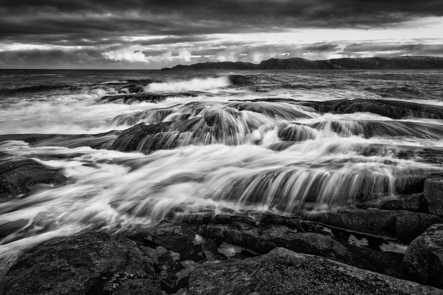 море, вода, волны, камни, небо, sea, water, waves, stones, sky, Антон Денисенко