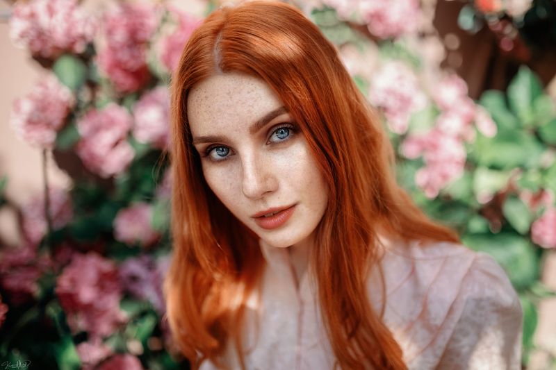 portrait, beauty, sweet, female, beautiful, girl, pretty, eyes, freckles, redhair, ginger, natural, light, istanbul, art, 35mm Christine фото превью