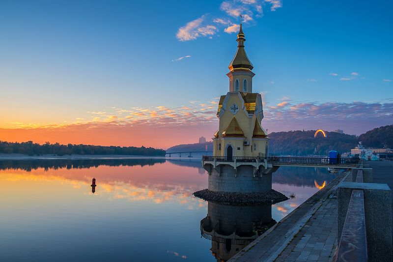 Рассвет над Днепром фото превью