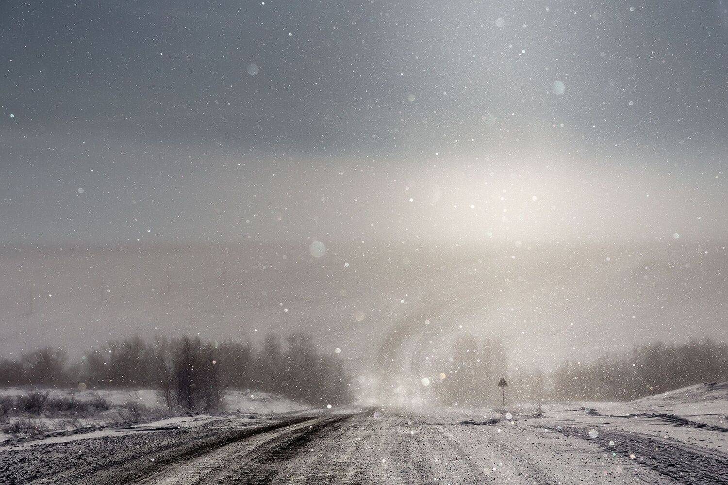 зима, холод, мороз, изморось, иней, снег, дорога, путь, Качурин Алексей