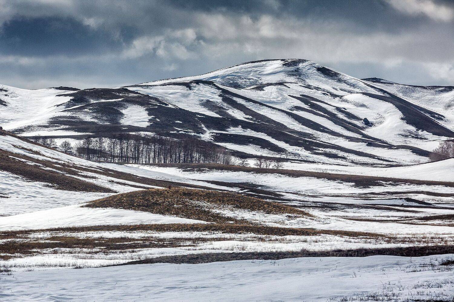 контрасты снег весна холмы, Качурин Алексей