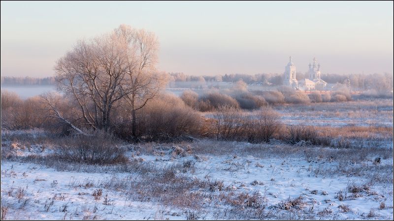 россия, ивановская обл, дунилово Проснулось солнце и туман уходит фото превью