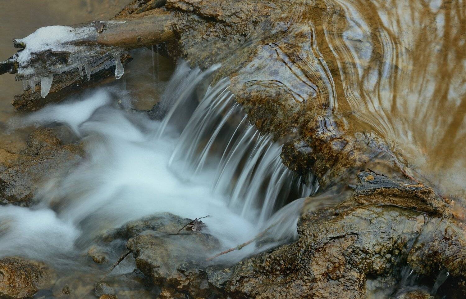 ручей зима, Александр Жарников