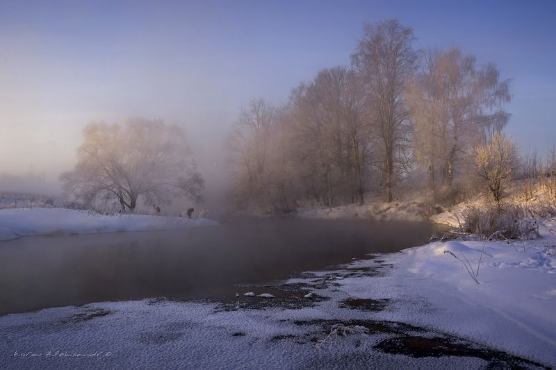 Морозное утро фото превью