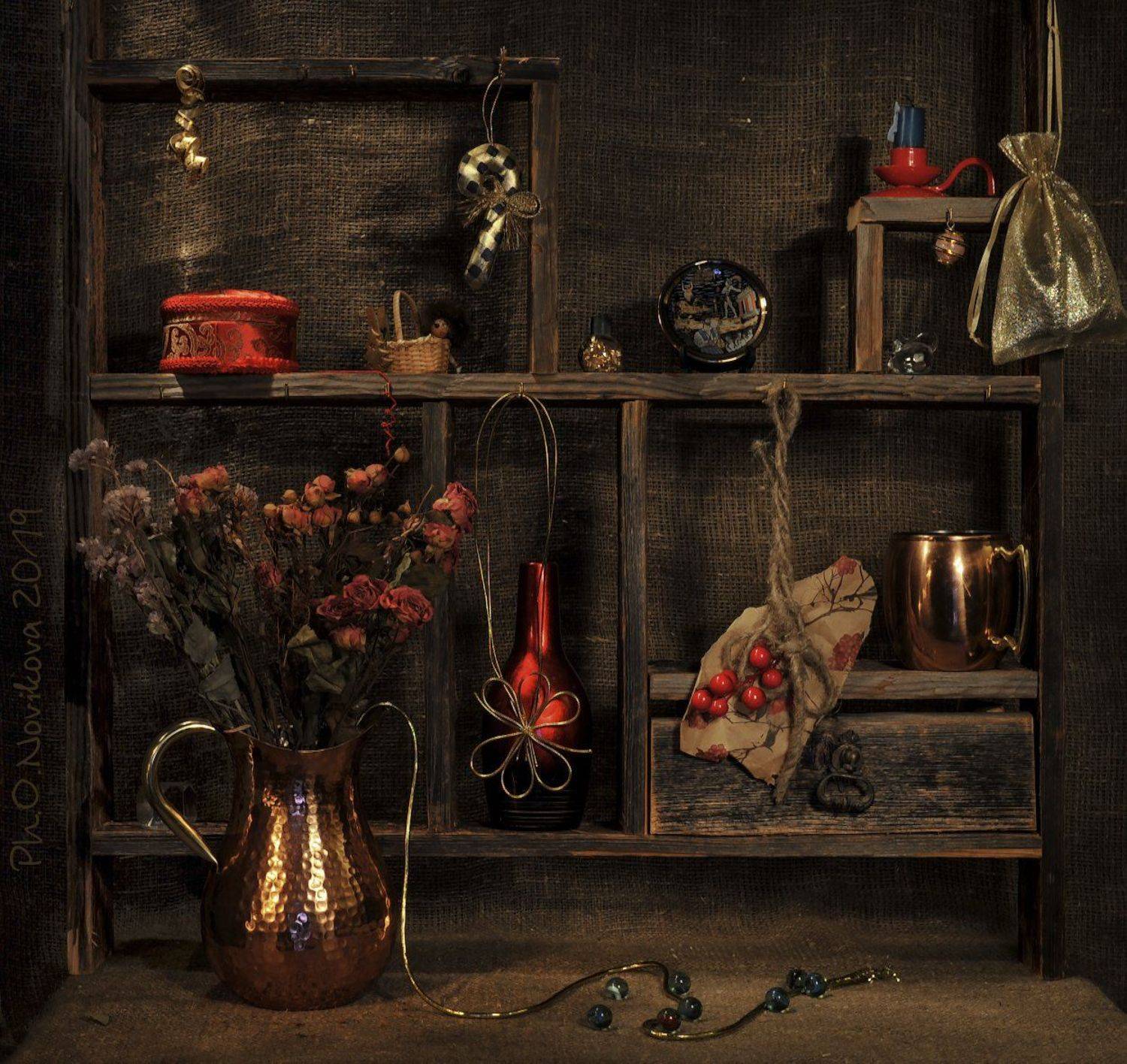 кувшин,кружка,мешочек,шкатулка,шнур,полка, Ольга Новикова