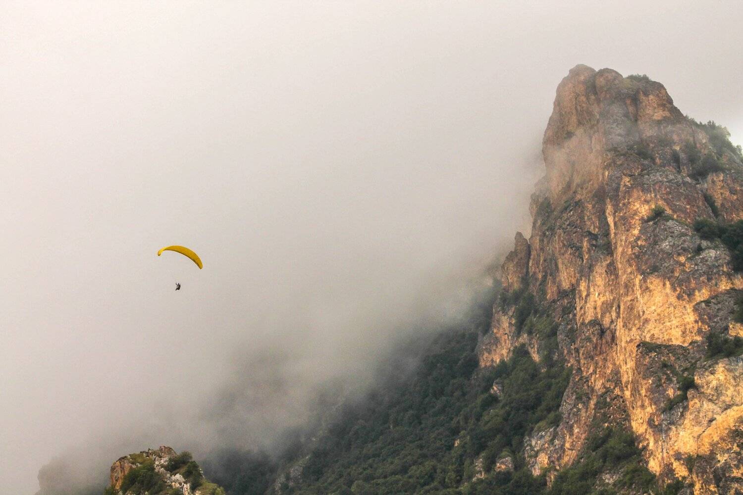 горы,парапланерист,лето,пейзаж,туман, Marat Magov