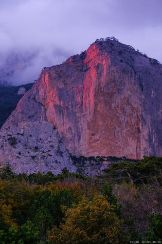 Шаан-Кая в лучах заката