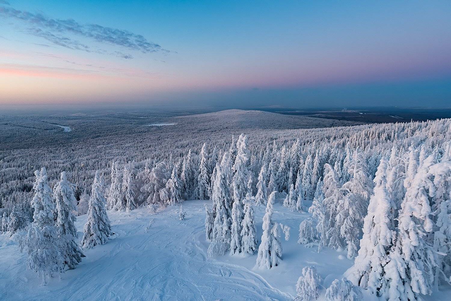 Гора Белая зимний пейзаж , Сергей Скоробогатов