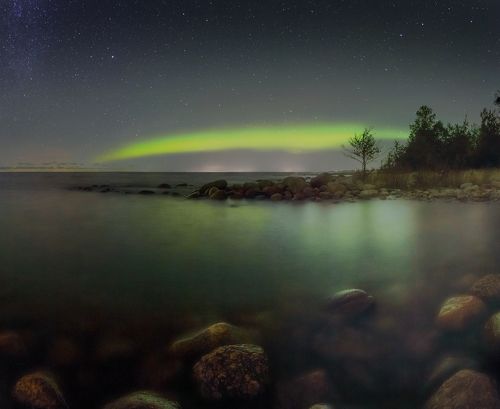 Аврора над Балтикой