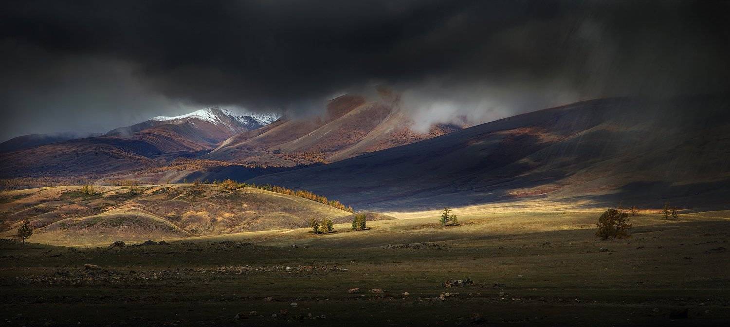 алтай, курай, путешествие, гроза, дождь, солнце, пейзаж, горы,, Художников Павел