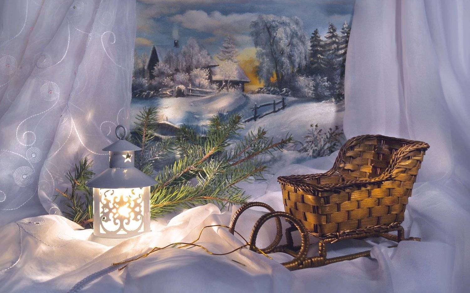 still life,натюрморт,фото натюрморт, свеча, сани, последний день января, подсвечник, настроение, картина маслом \, Колова Валентина