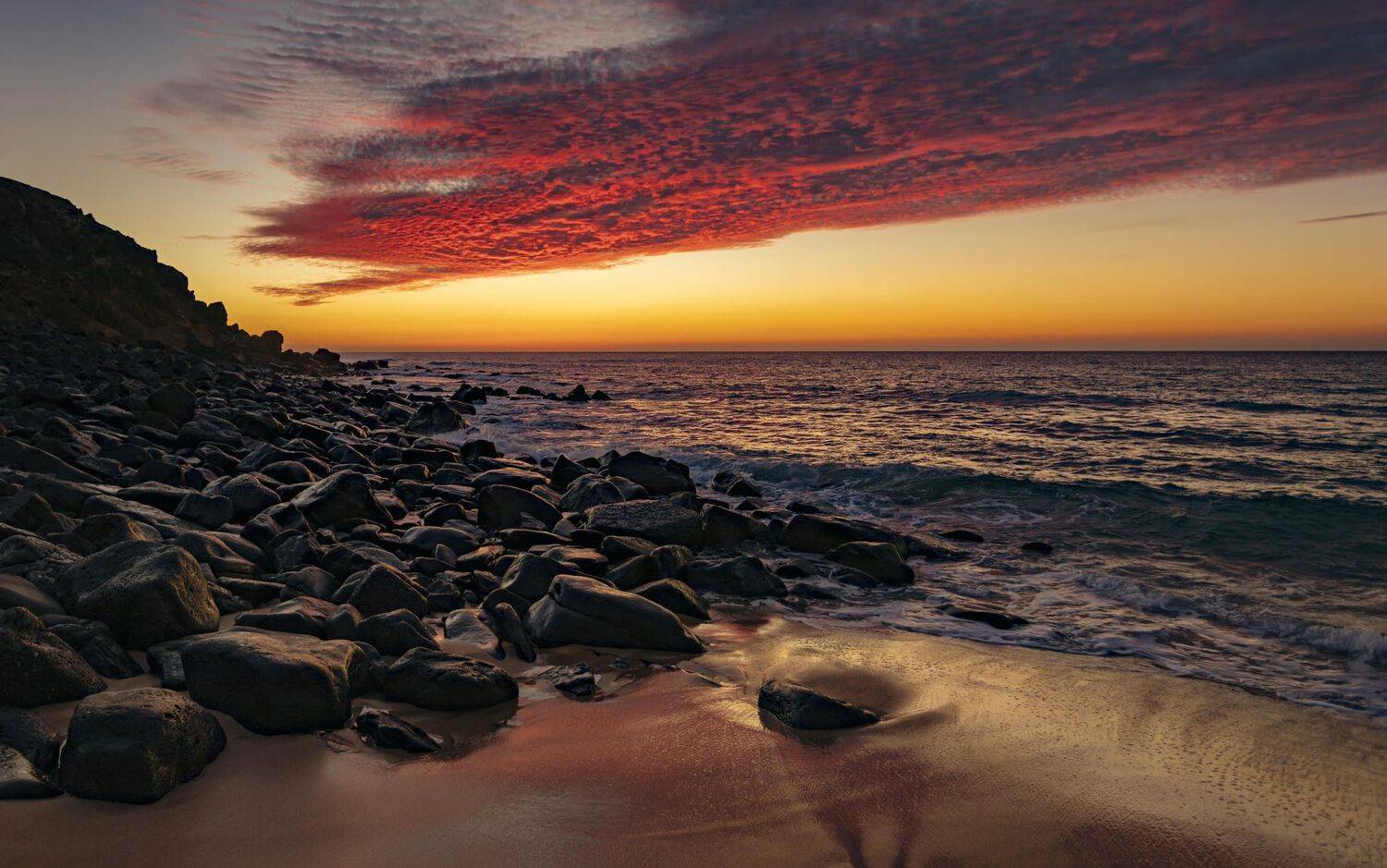 океан, закат, Александр Безмолитвенный