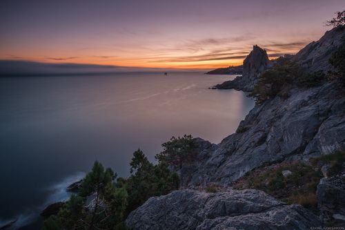 Вечернее море