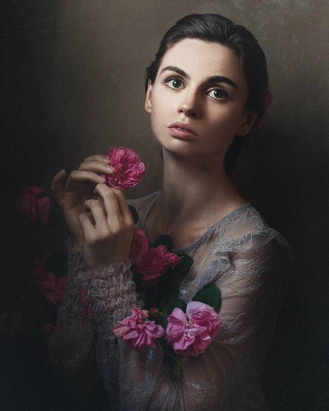 Автопортрет с розами