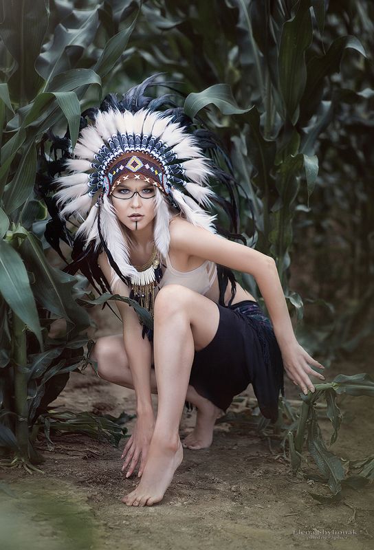 Indians, roach, corn, cornfield, Indian, индейцы, роуч, кукуруза, кукурузное поле, индианка  *** фото превью