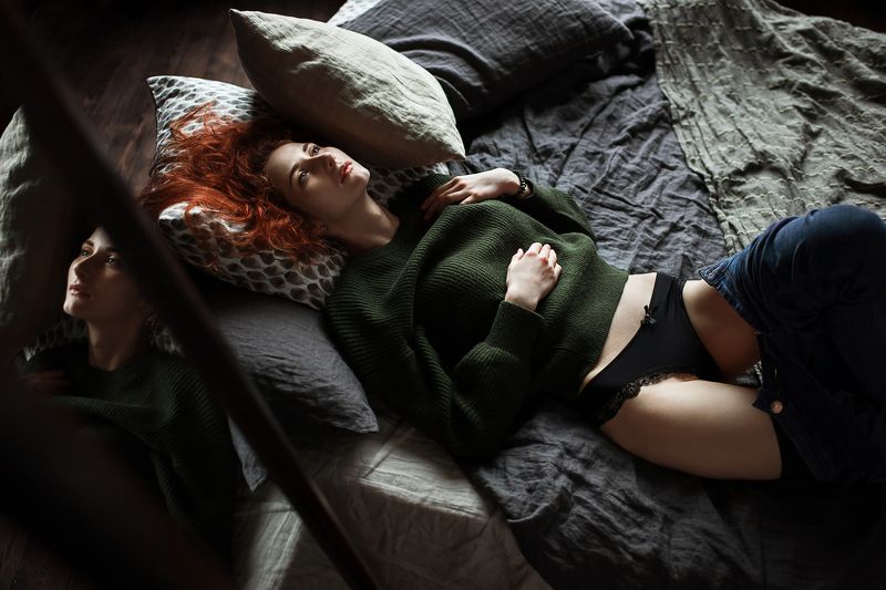 девушка, портрет, белье Ульяна фото превью