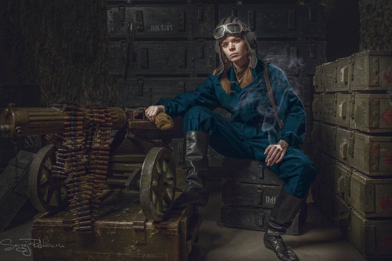 студия цитадель, портрет, девушка, танкист, portrait, rekhov, Сергей Рехов