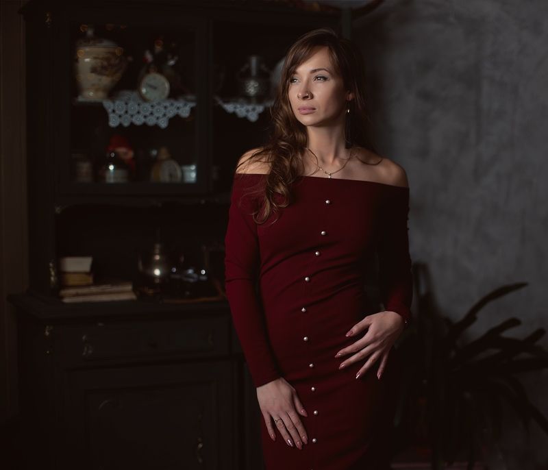 Lady in red фото превью