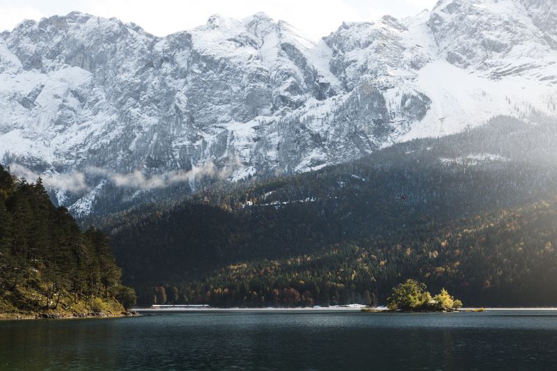 горы; лес; осень; озеро Выше неба фото превью