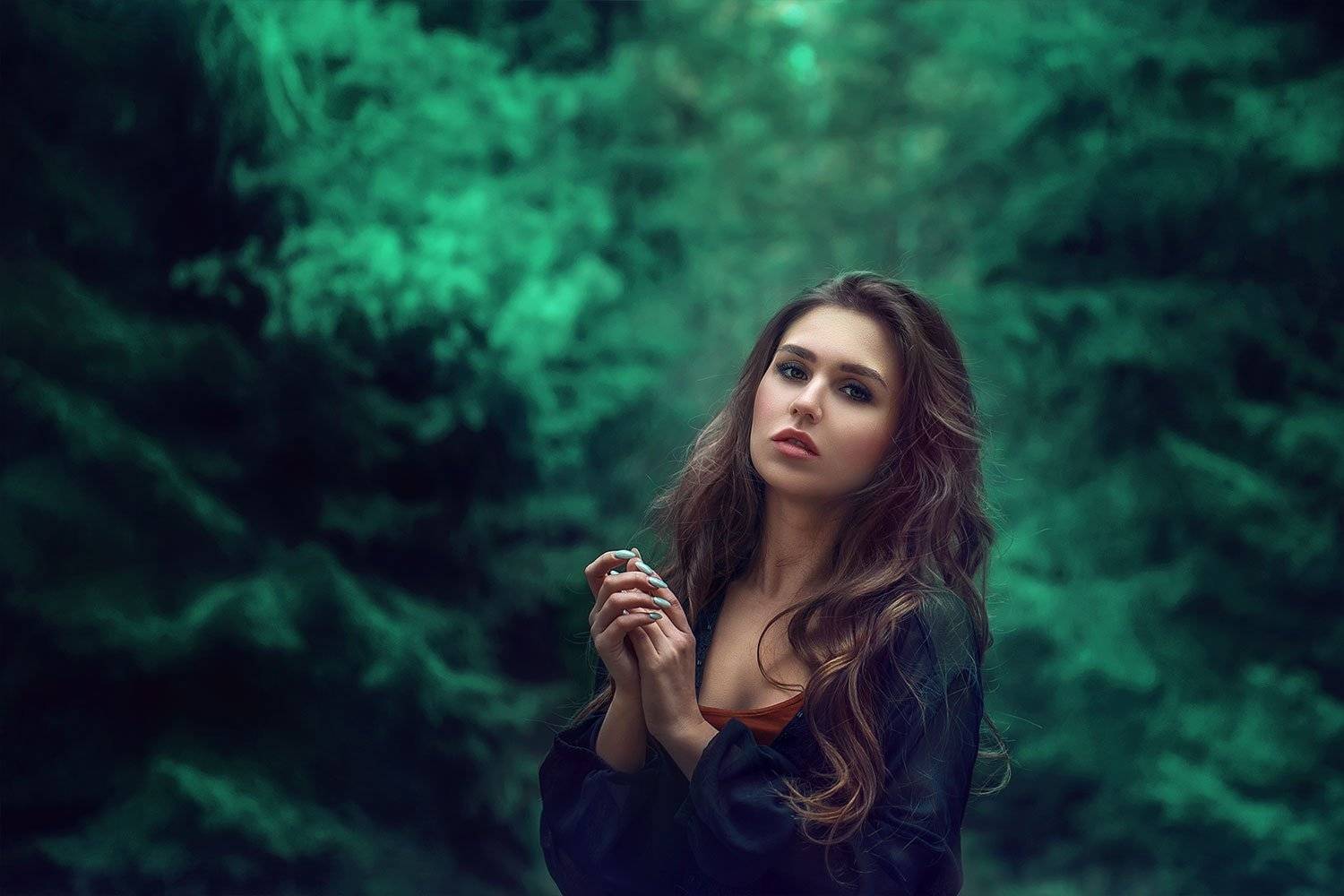 девушка, портрет, весна, зеленый, крупный портрет, природа, girl, portrait, green, mood, spring, close portrait, outdoor, nature, Марина Семёхина